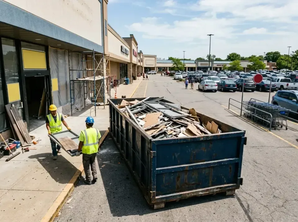 retail-store-renovation-debris-003 — frequently asked questions, Roll-off Dumpster Rentals in Kemp Mill, MD
